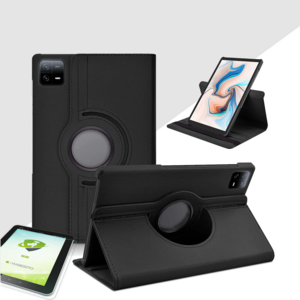 Fr Xiaomi Pad 7 / 7 Pro 360 Rotation Hlle Tablet Tasche + Hart Glas