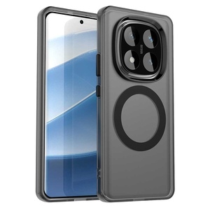 F�r Xiaomi Redmi Note 14 Pro 5G Magsafe Hybrid TPU Schutz H�lle Black