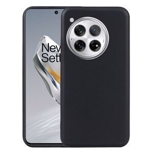 Fr OnePlus 12 Silikon TPU Schutz Hlle Cover Flexibel dnn Schwarz