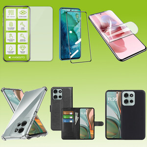 F�r Motorola Moto G75 5G Silikon H�lle Tasche TPU 9H Hart Glas Folie AUSWAHL