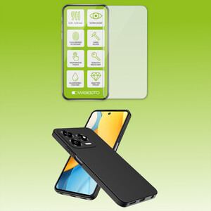 F�r ZTE Blade V70 Design Silikon Schutz H�lle Tasche TPU Hart Glas Folie AUSWAHL