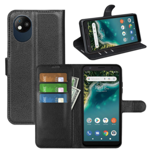 Fr ZTE Blade A35 Lite Kunstleder Book Wallet Tasche Hlle Schwarz