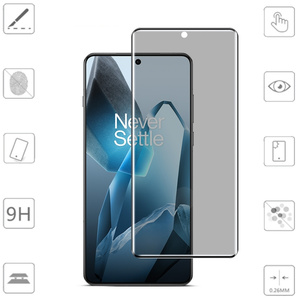 Fr OnePlus 13 2x 4D Privacy Display Full Curved Hart Glas Schutz