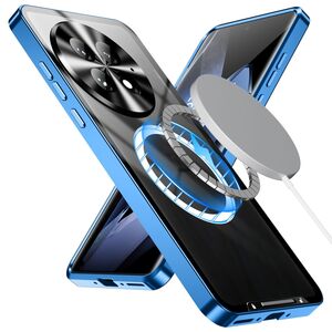 Fr OnePlus 13 Magnetische Magsafe Metall Design Schutz Hlle Blau