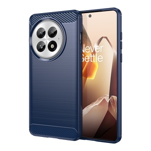 Fr OnePlus 13 Carbon Design Textur TPU Handy Hlle Case Cover Blau