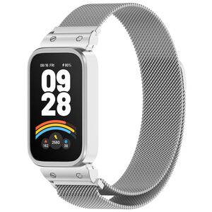 Fr Xiaomi Smart Band 9 Active / Redmi Band 3 Milanese Edelstahl Band