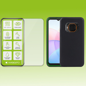 Fr Blackview BV6200 Pro Silikon Hlle Tasche TPU 9H Hart Glas Folie AUSWAHL