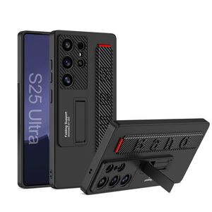 F�r Samsung Galaxy S25 Ultra GKK d�nne Armband Halterung H�lle Carbon