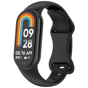 F�r Xiaomi Smart Band 10 / 9 / 9 NFC Silikon Armband Butterfly Schwarz