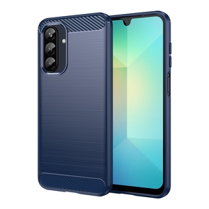F�r Samsung Galaxy A26 5G Carbon Design Textur TPU Handy H�lle Blau