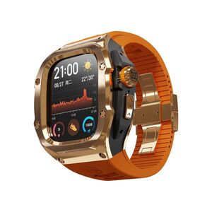 Fr Apple Watch Ultra 2 / 1 49mm Silikon Armband Metall Gehuse Hlle