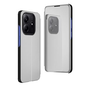 Fr Xiaomi Redmi Note 14 5G View Spiegel Wake UP Funktion Hlle Silber