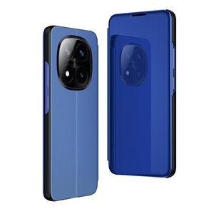 Fr Xiaomi Redmi Note 14 Pro Plus 5G View Spiegel Wake UP Hlle Blau