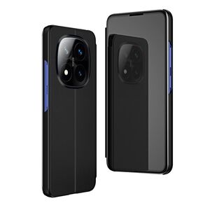 F�r Xiaomi Redmi Note 14 Pro Plus 5G View Spiegel Wake H�lle Schwarz