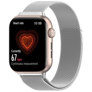 Fr Honor Watch 5 Metall Milan Mesh Magnetverschluss Armband Silber