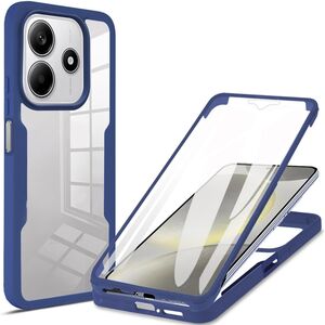 Fr Xiaomi Redmi Note 14 5G Full 360 Acrylic Hybrid TPU Hlle D- Blau
