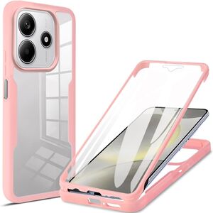 Fr Xiaomi Redmi Note 14 5G Full 360 Grad Acrylic Hybrid TPU Hlle Rosa