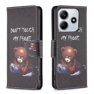 F�r Xiaomi Redmi Note 14 5G Kunstleder Book Wallet Design Tasche H�lle