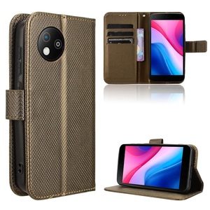 Fr ZTE Blade A35 Lite Design Wallet Kunstleder Hlle Tasche Braun