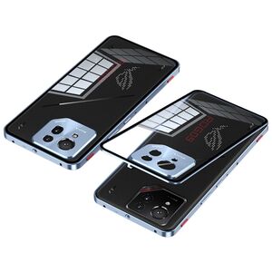 Fr Asus ROG Phone 9 / 9 Pro Snap Metall Rahmen Mattierte Hlle Blau