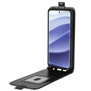 F�r Xiaomi Redmi Note 14 Pro 5G Vertikale Flip H�lle Case Schwarz