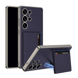 F�r Samsung Galaxy S25 Ultra GKK Kunstleder H�lle Kartenf�chern Lila