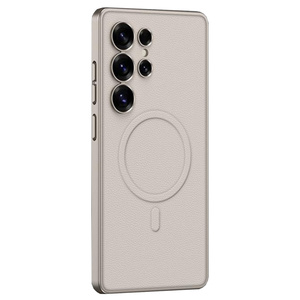 F�r Samsung Galaxy S25 Ultra GKK MagSafe Kunstleder H�lle Case Titan