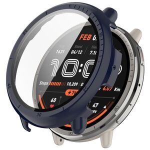 Fr Amazfit Active 2 Kunststoff PC Smart Watch Hlle + Tempered H9 Hart Glas