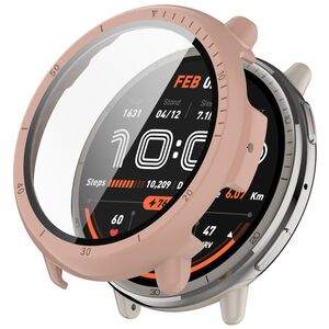 Fr Amazfit Active 2 Kunststoff PC Smart Watch Hlle + Tempered H9 Hart Glas