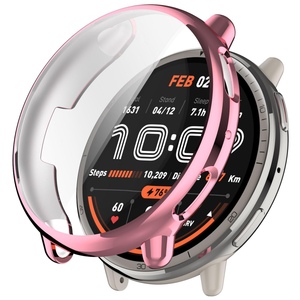 Fr Amazfit Active 2 Electroplated Full Cover TPU Schutz Hlle Pink