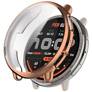 Fr Amazfit Active 2 Electroplated Cover TPU Schutz Hlle Rose Gold