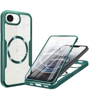 f�r Apple iPhone 17e / 16e Full 360 Grad Acrylic Hybrid TPU H�lle Gr�n