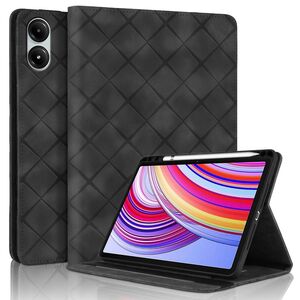 Fr Xiaomi Redmi Pad Pro 12.1 Rhombus Muster Kunstleder Tasche Schwarz