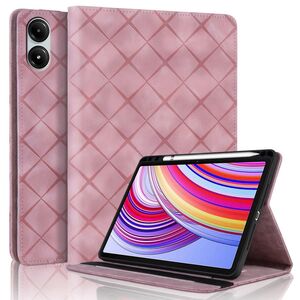 Fr Xiaomi Redmi Pad Pro 12.1 Rhombus Muster Kunstleder Tasche Rosa