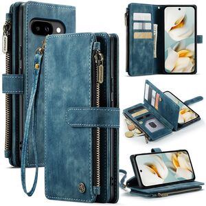 Fr Google Pixel 9a Kunstleder Multifunktion C30 Wallet Tasche Blau