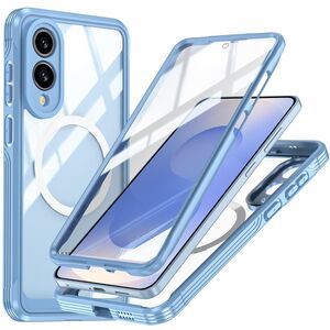 F�r Samsung Galaxy S25 Edge MagSafe Body Hybrid Tasche Bumper Blau