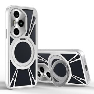 Fr Honor 300 Design Metall Silikon MagSafe Khl Schutz Hlle Silber