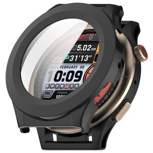 Fr Amazfit Cheetah Pro Kunststoff Schutz Hlle + 9H Hart Glas Schwarz