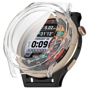 Fr Amazfit Cheetah Pro Kunststoff Hlle + 9H Hart Glas Transparent