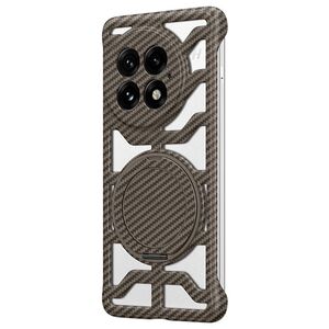 Fr OnePlus 13 Carbon 360 Grad MagSafe Ring Schutz Handy Hlle Braun