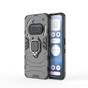 F�r Nothing Phone 3a TPU / PC Magnet Ring Halter Handy H�lle Schwarz