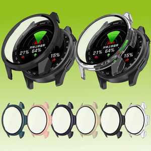 Fr Garmin Approach S50 Kunststoff Watch Schutz Hlle + Tempered 9H Hart Glas