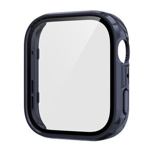 F�r Huawei Watch Fit 4 Kunststoff Watch PC H�lle + 9H Hart Glas Blau