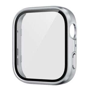 Fr Huawei Watch Fit 4 Kunststoff Watch PC Hlle + 9H Hart Glas Silber