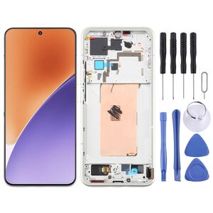 Fr Xiaomi 15 AMOLED LCD Display mit Rahmen Ersatzteil Reparatur Matte Silver