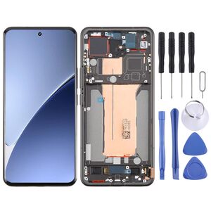 Fr Xiaomi 15 Pro AMOLED LCD Display mit Rahmen Reparatur Ersatzteil Schwarz