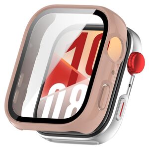 Fr Huawei Watch Fit 4 Pro Kunststoff Schutz Hlle + 9H Hart Glas Pink