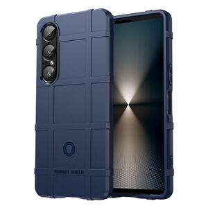 F�r Sony Xperia 1 VII Rugged Shield Design Schock TPU H�lle Case Blau