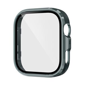 F�r Huawei Watch Fit 4 Pro Kunststoff PC H�lle + 9H Hart Glas Gr�n