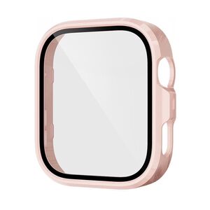 F�r Huawei Watch Fit 4 Pro Kunststoff PC H�lle + 9H Hart Glas Rosa